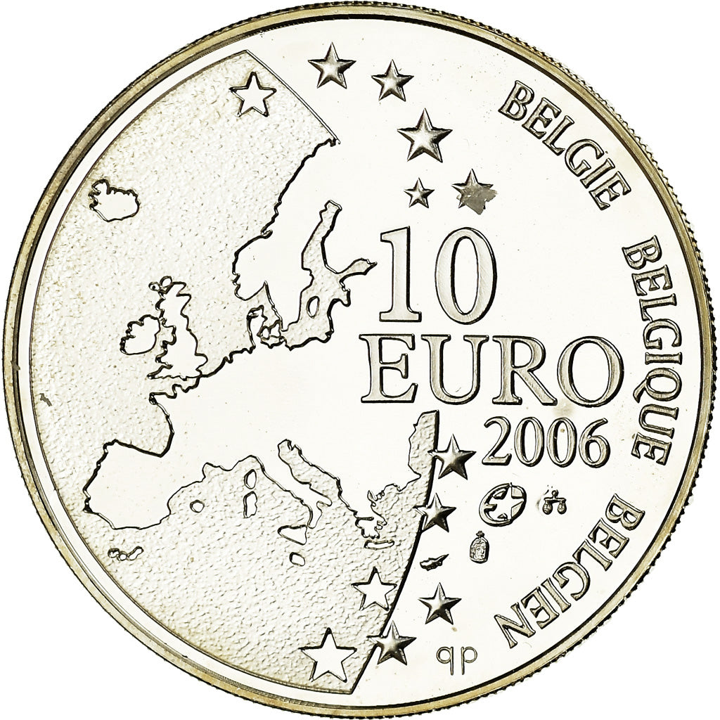 België, 10 Euro, Justus Lipsius, 2006, Proof, FDC, Zilver, KM:255