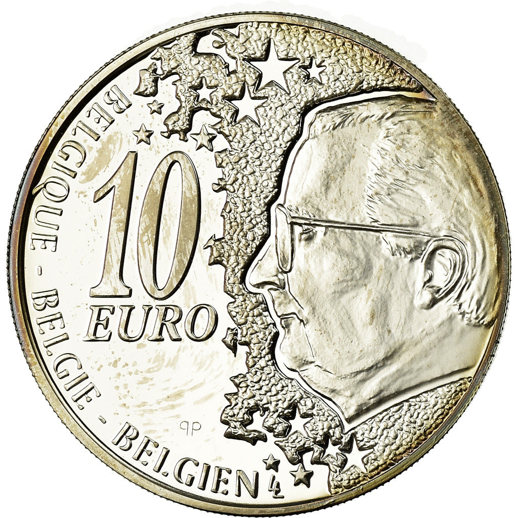 Belgio, 10 Euro, 2002, Proof, FDC, Argento, KM:233