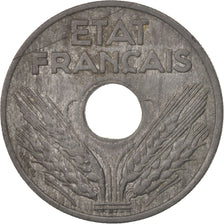 Francia, État français, 20 Centimes, 1941, Paris, BB+, Zinco, KM:900.1, Gad...