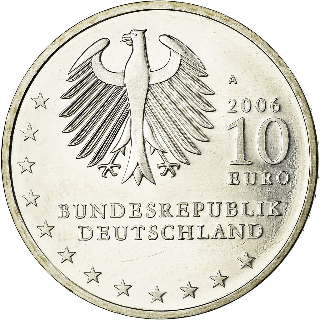 Bundesrepublik Deutschland, 10 Euro, 2006, Proof, STGL, Silber, KM:246