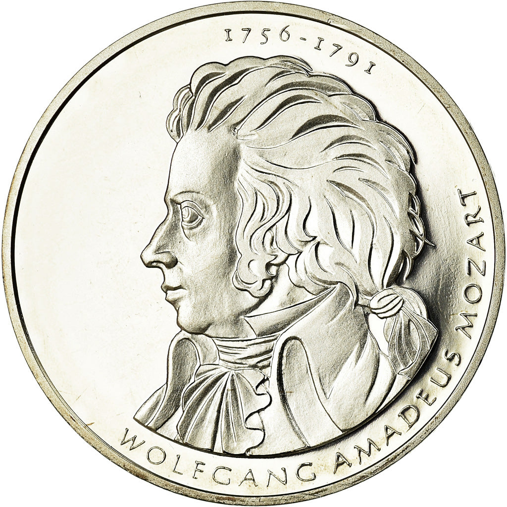 GERMANY - FEDERAL REPUBLIC, 10 Euro, Mozart, 2006, Proof, MS(65-70), Silver