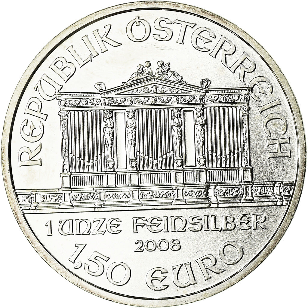 Österreich, 1-1/2 Euro, 2008, UNZ, Silber, KM:3159