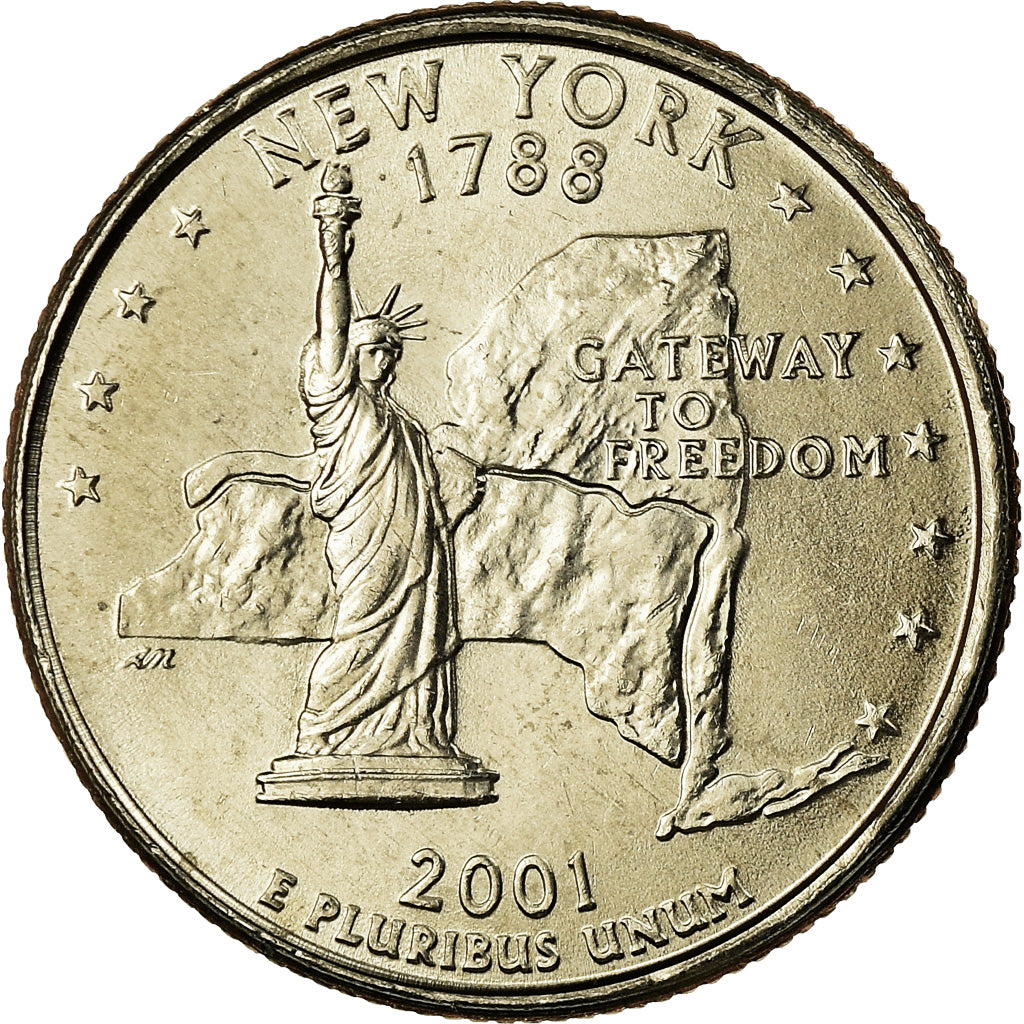 Coin, United States, Quarter, 2001, U.S. Mint, Philadelphia, MS(63)