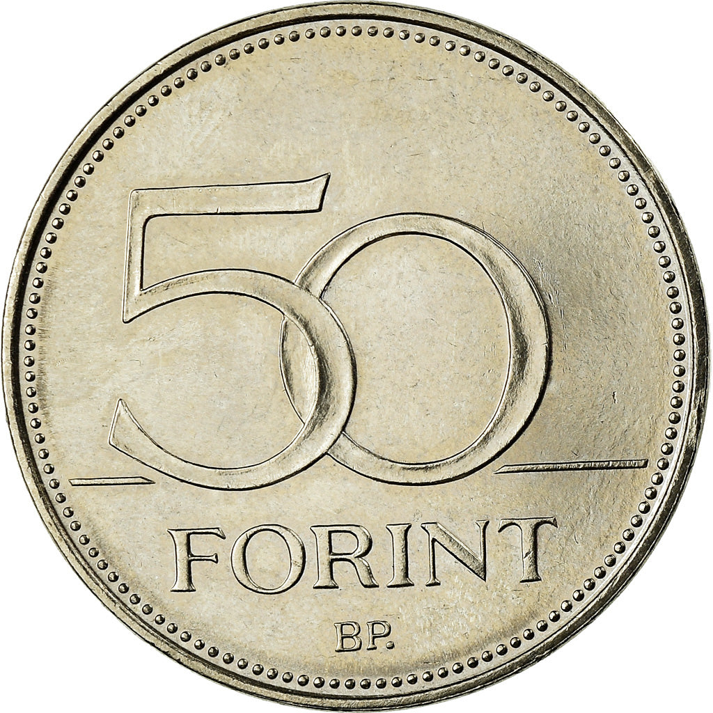Coin, Hungary, Traité de Rome, 50 Forint, 2007, Budapest, AU(55-58)