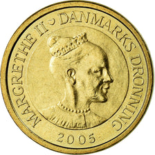 Coin, Denmark, Margrethe II, 10 Kroner, 2005, Copenhagen, AU(50-53)
