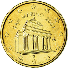 San Marino, 10 Euro Cent, 2007, SPL, Ottone, KM:443