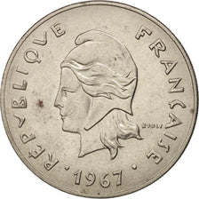 Coin, New Caledonia, 50 Francs, 1967, Paris, AU(50-53), Nickel, KM:7