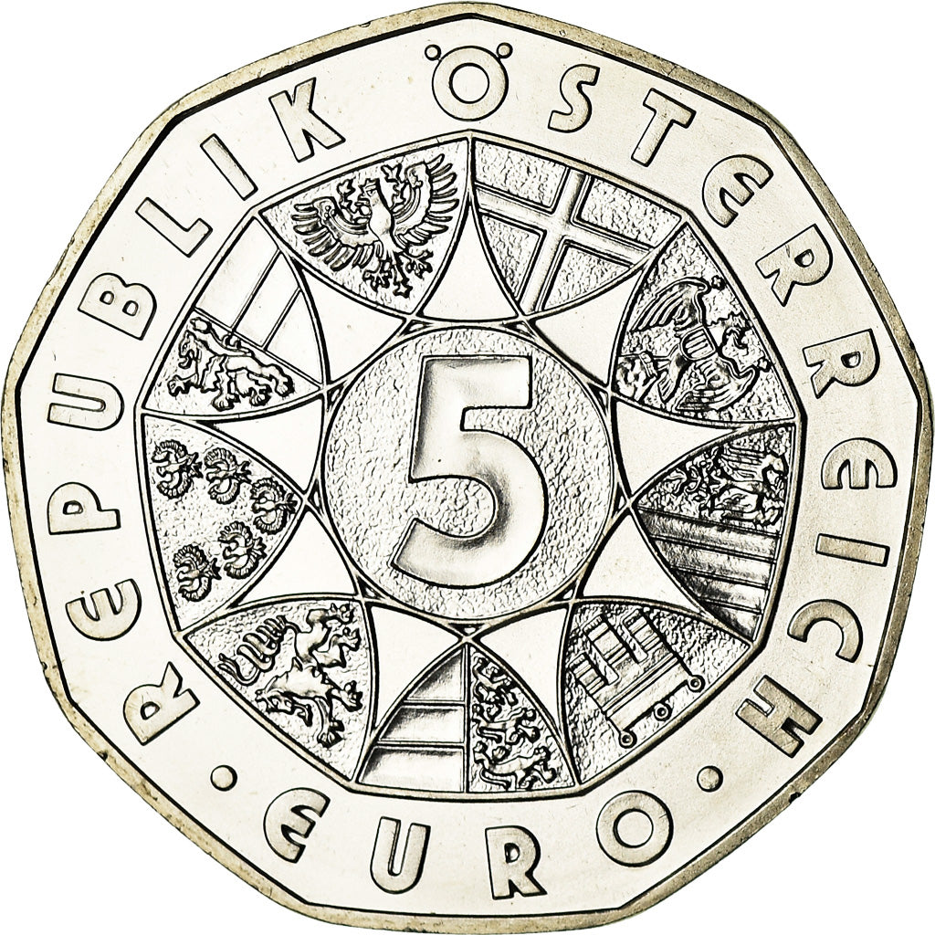 Autriche, 5 Euro, 2007, SPL, Argent, KM:3144