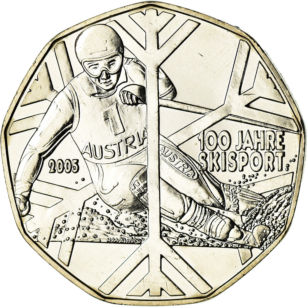 Austria, 5 Euro, 2005, MS(63), Srebro, KM:3117