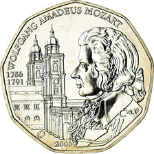 Austria, 5 Euro, Mozart, 2006, SPL, Argento, KM:3131