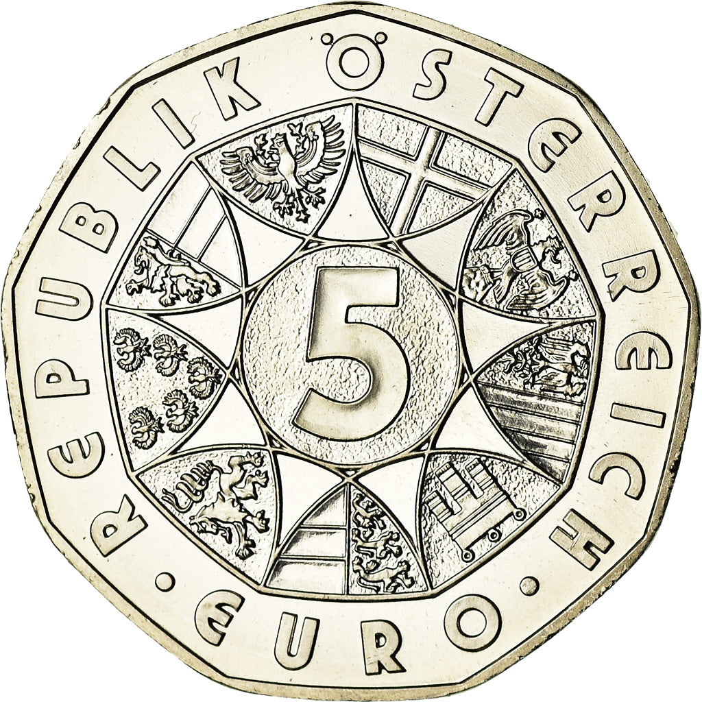 Austria, 5 Euro, Mozart, 2006, SPL, Argento, KM:3131