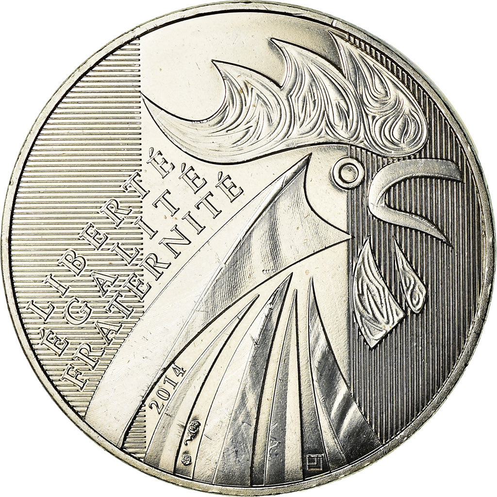 France, 10 Euro, Coq, 2014, SUP, Argent