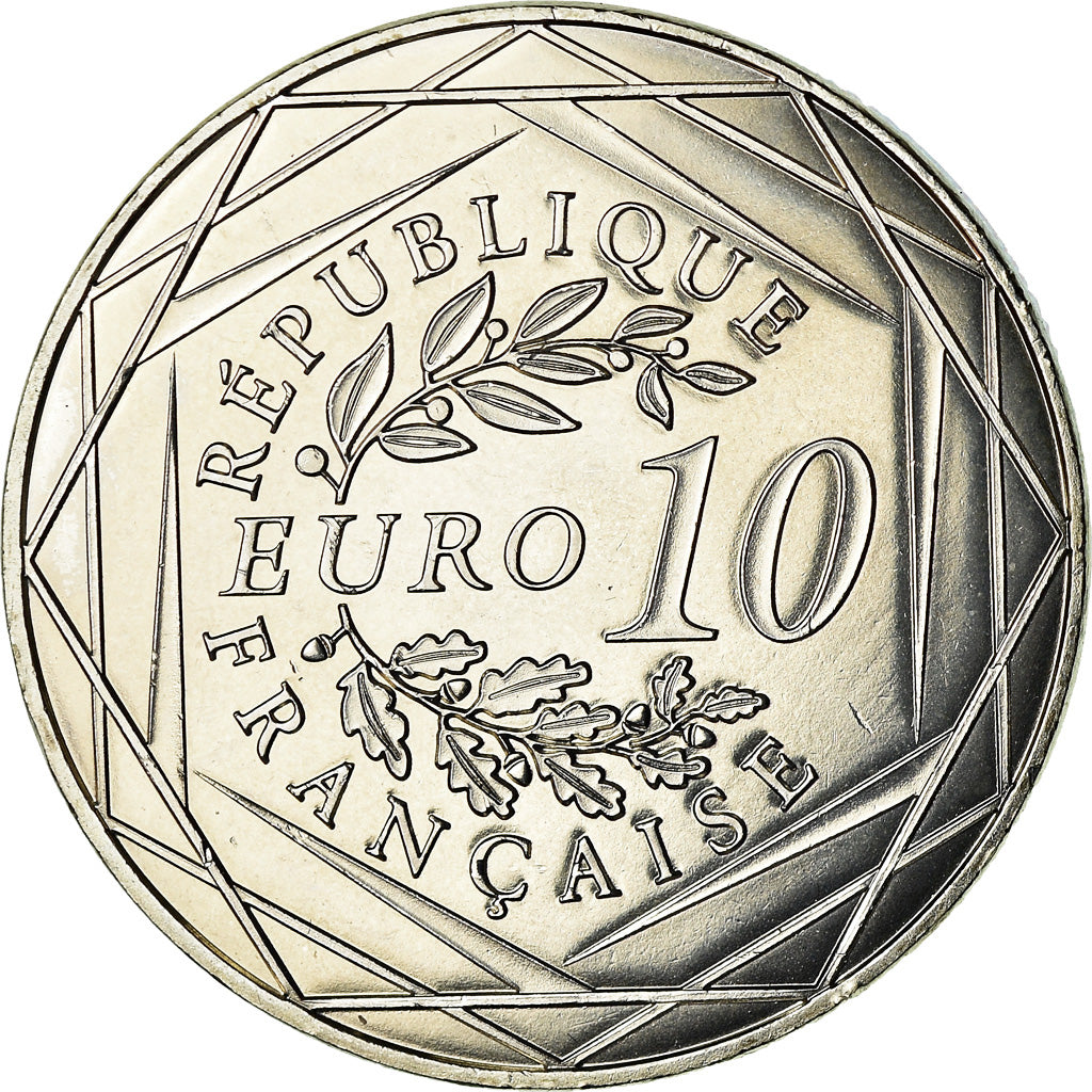 France, 10 Euro, Coq, 2014, SUP, Argent