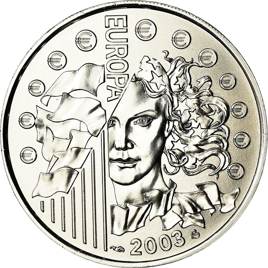 Francia, 1/4 Euro, Europa, 2003, BU, FDC, Plata, Gadoury:EU43, KM:1991