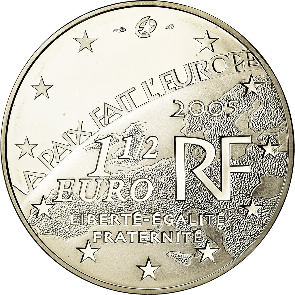 France, 1-1/2 Euro, 60ème anniversaire de la fin de la 2ème guerre mondiale
