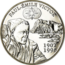 France, 1-1/2 Euro, Paul Emile Victor, 2007, BE, MS(65-70), Silver