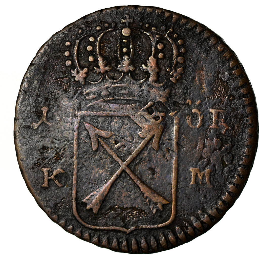 Coin, Sweden, Ulrika Eleonora, Ore, K.M., 1719, VF(20-25), Copper, KM:364.2