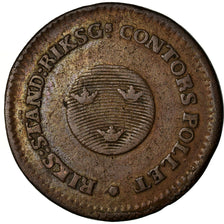 Coin, Sweden, Gustaf IV Adolf, 1/2 Skilling, 1802, VF(30-35), Copper, KM:549