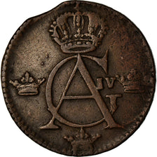 Coin, Sweden, Gustaf IV Adolf, 1/4 Skilling, 1806, VF(20-25), Copper, KM:564