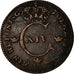 Coin, Sweden, Carl XIV Johan, 1/4 Skilling, 1825, VF(20-25), Copper, KM:595