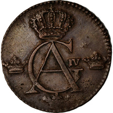 Monnaie, Suède, Gustaf IV Adolf, 1/4 Skilling, 1807, TB, Cuivre, KM:564