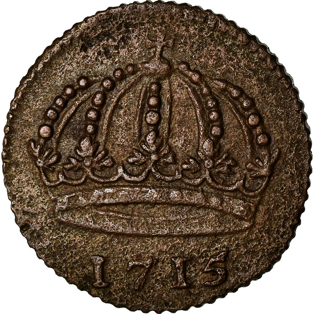 Coin, Sweden, Carl XII, Daler, 1715, VF(20-25), Copper, KM:352