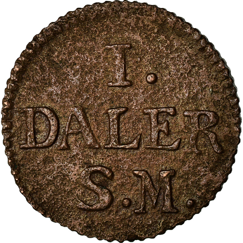Coin, Sweden, Carl XII, Daler, 1715, VF(20-25), Copper, KM:352