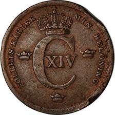 Coin, Sweden, Carl XIV Johan, 1/3 Skilling, 1835, VF(30-35), Copper, KM:640