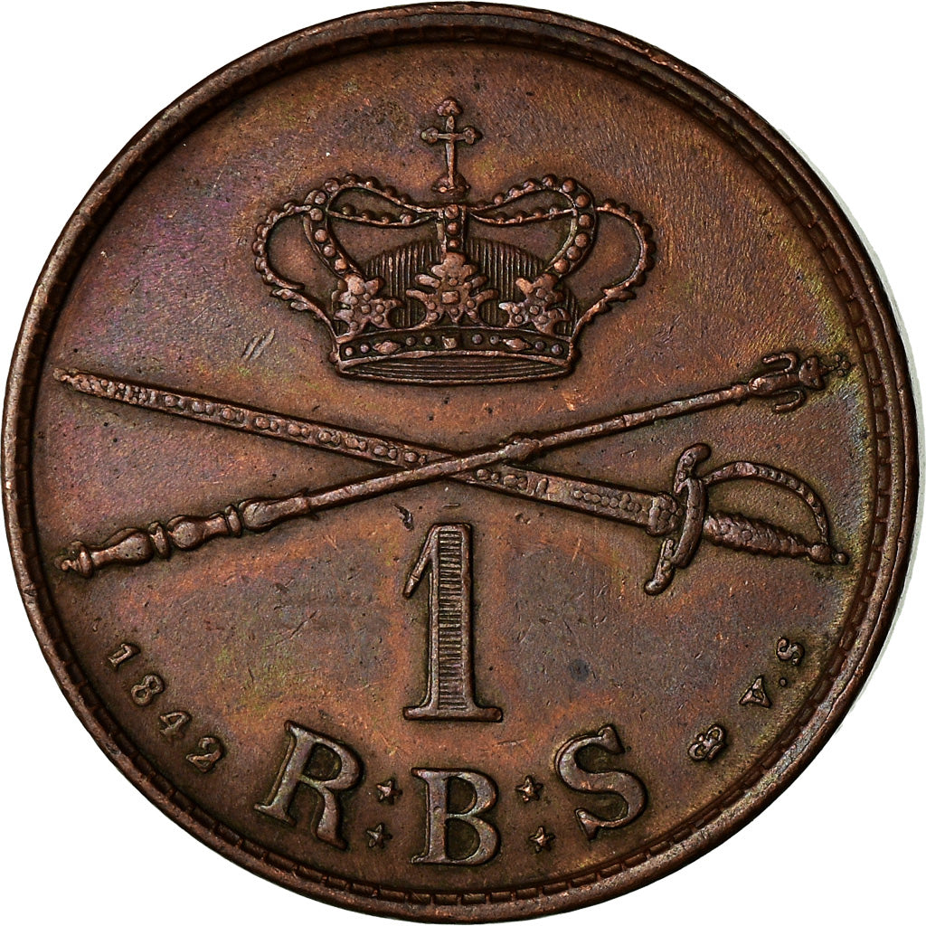 Münze, Dänemark, Christian VIII, Rigsbankskilling, 1842, Copenhagen, VZ