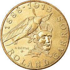 Coin, France, Roland Garros, 10 Francs, 1988, AU(55-58), Aluminum-Bronze
