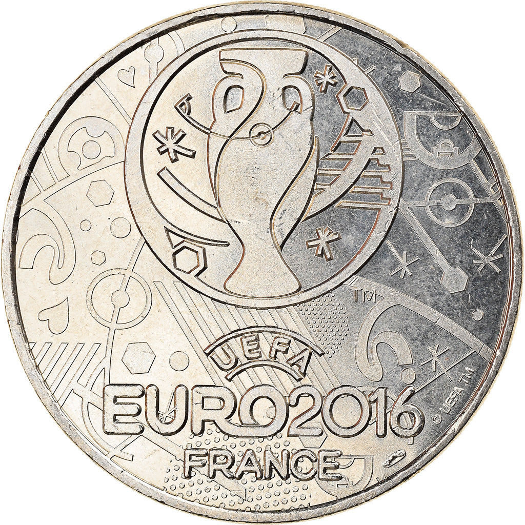 France, Jeton, Football, Allemagne, Euro, Sports & leisure, 2016, MS(64)