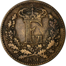 Moneta, Danimarca, Frederik VII, Skilling Rigsmont, 1856, Copenhagen, MB+