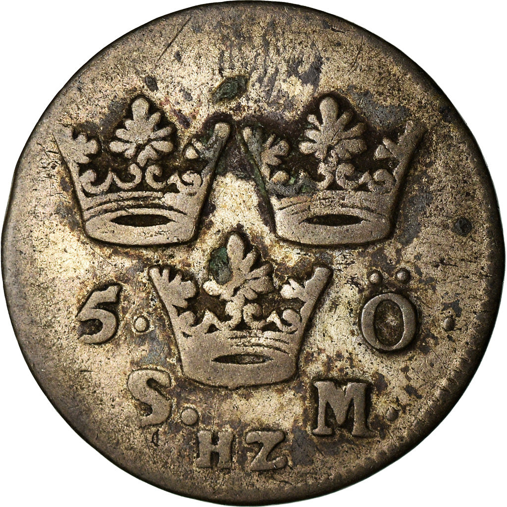 Monnaie, Suède, 5 Ore, S.M., 1700, Stockholm, TB+, Argent, KM:310