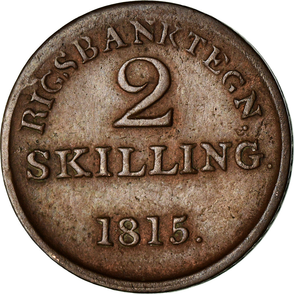 Coin, Denmark, 2 Skilling, 1815, Copenhagen, VF(30-35), Copper, KM:Tn4