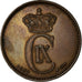 Coin, Denmark, Christian IX, 2 Öre, 1897, Copenhagen, EF(40-45), Bronze