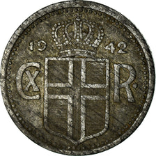 Monnaie, Iceland, Christian X, 10 Aurar, 1942, TB+, Zinc, KM:1a