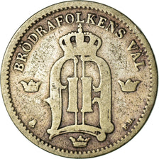 Coin, Sweden, Oscar II, 25 Öre, 1899, VF(20-25), Silver, KM:739
