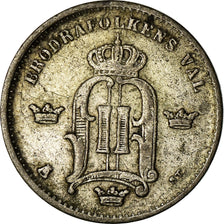 Coin, Sweden, Oscar II, 10 Öre, 1876, VF(30-35), Silver, KM:737