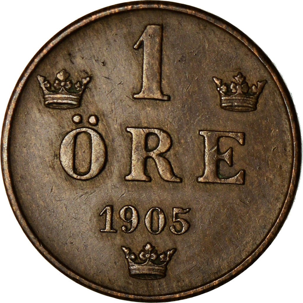 Münze, Schweden, Oscar II, Ore, 1905, SS+, Bronze, KM:750