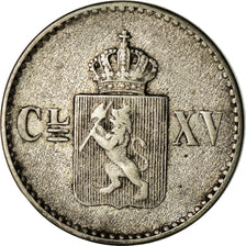 Münze, Norwegen, 4 Skilling, 1871, SS, Silber, KM:337
