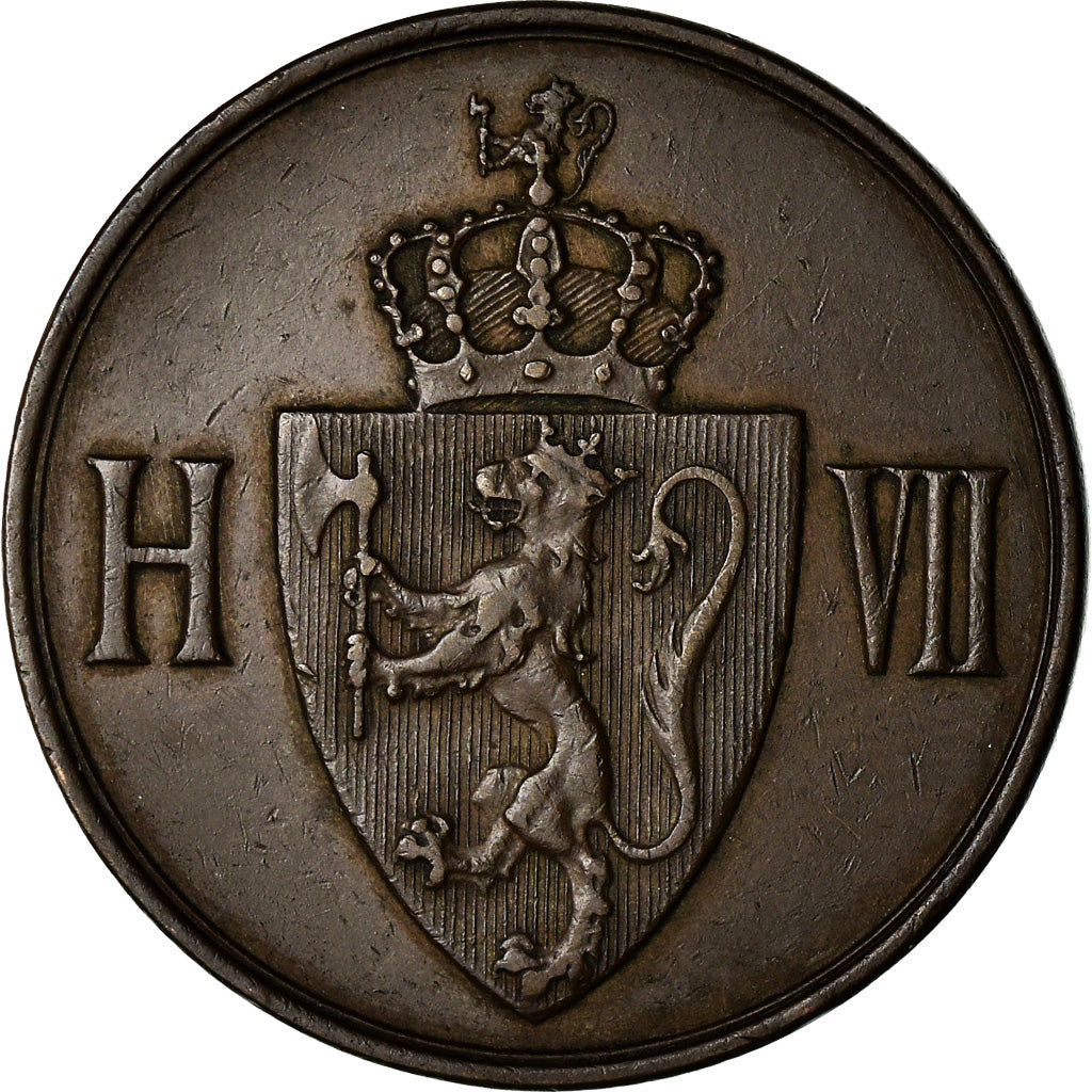 Coin, Norway, Haakon VII, 5 Öre, 1907, AU(50-53), Bronze, KM:364