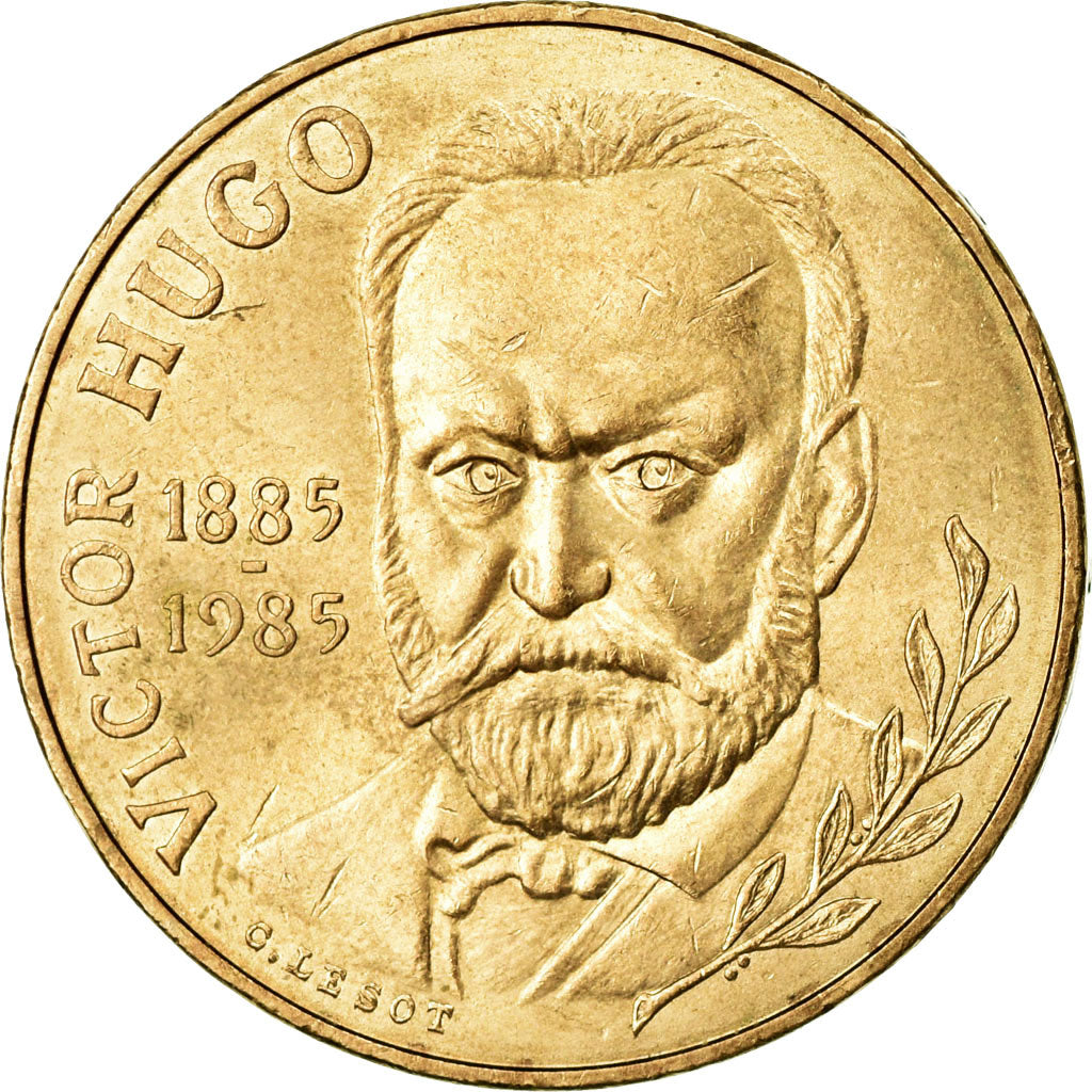 Munten, Frankrijk, Victor Hugo, 10 Francs, 1985, PR, Nickel-Bronze, KM:956
