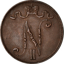 Coin, Finland, Nicholas II, 5 Pennia, 1915, EF(40-45), Copper, KM:15