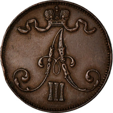 Coin, Finland, Alexander III, 5 Pennia, 1889, VF(30-35), Copper, KM:11