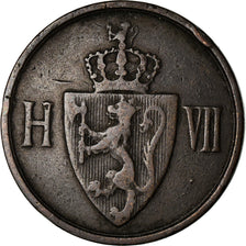 Coin, Norway, Haakon VII, 2 Öre, 1907, VF(30-35), Bronze, KM:362