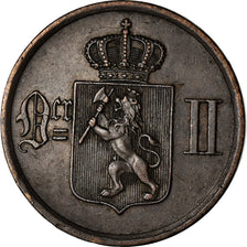 Coin, Norway, 2 Öre, 1891, EF(40-45), Bronze, KM:353