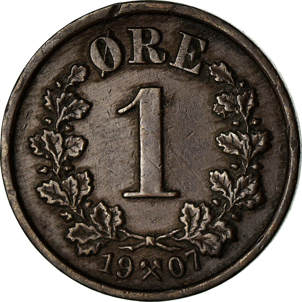 Coin, Norway, Haakon VII, Ore, 1907, VF(30-35), Bronze, KM:361