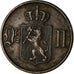 Moneda, Noruega, Ore, 1893, MBC, Bronce, KM:352