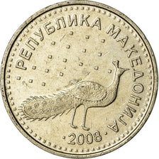 Monnaie, Macédoine, 10 Denari, 2008, TTB, Copper-Nickel-Zinc, KM:31
