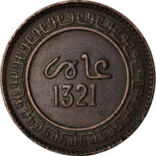 Monnaie, Maroc, 'Abd al-Aziz, 10 Mazunas, 1321, Paris, TTB, Bronze, KM:17.2